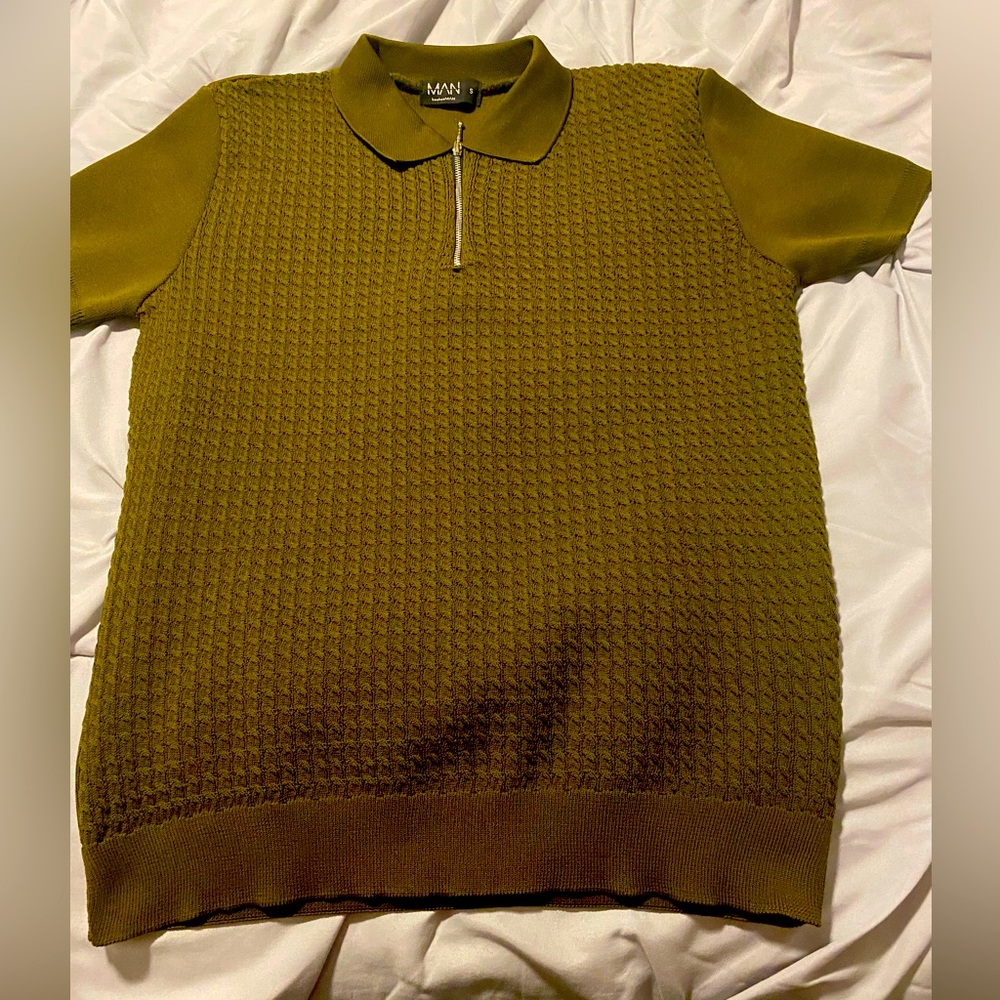 BoohooMAN polo T-shirt size S
